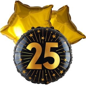 Ballon toefje 25ste verjaardag