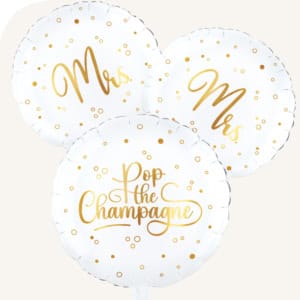 Ballon toefje Mrs and Mrs